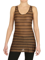 BURBERRY LONDON - GESTREIFTES MODAL JERSEY TOP