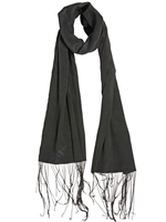 ANN DEMEULEMEESTER - DOPPEL CREPE KETTEN FRANSEN SCHAL
