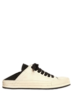 ANN DEMEULEMEESTER - GEWACHSTE WILDLEDER ZWEIFARBENE SLIP IN SNEAKERS