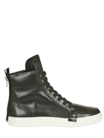 KRIS VAN ASSCHE - SNEAKERS DI PELLE CON ZIP DIETRO