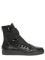 KRIS VAN ASSCHE - SNEAKERS ALTE DI PELLE ALLACCIATE