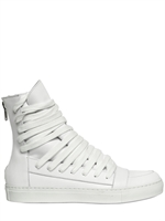 KRIS VAN ASSCHE - SNEAKERS ALTE DI PELLE ALLACCIATE