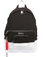 EASTPAK BY KRIS VAN ASSCHE - PAINTED CANVAS BACKPACK - BLACK