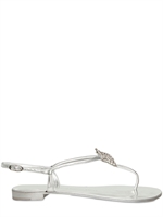 GIUSEPPE ZANOTTI - METALLIC LEDER SWAROVSKI SANDALEN