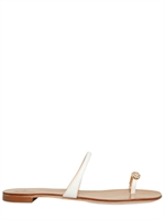 GIUSEPPE ZANOTTI - LEDER SWAROVSKI RING SANDALEN