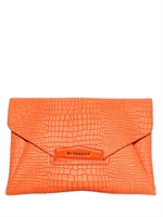 GIVENCHY - ANTIGONA FLACHE LEDER CLUTCH