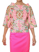 MANISH ARORA - JACQUARD CRISSCROSS BAUMWOLL JACKE