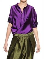 HAIDER ACKERMANN - OVERSIZE SILK SHANTUNG SHIRT