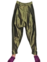 HAIDER ACKERMANN - LOW RISE LIGHT SILK SHANTUNG TROUSERS