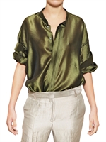 HAIDER ACKERMANN - OVERSIZE LIGHT SILK SHANTUNG SHIRT