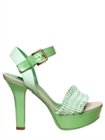 DOLCE & GABBANA - 140MM WOVEN LEATHER SANDALS