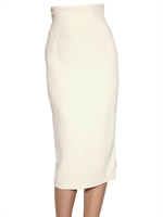 ALEXANDER MCQUEEN - LEAF CREPE HOHE TAILLE ROCK
