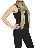 ALEXANDER MCQUEEN - SKULL PRINT SILK CHIFFON SCARF