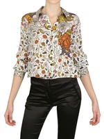 PROENZA SCHOULER - BEDRUCKTES SILK CHIFFON HEMD