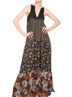 PROENZA SCHOULER - PRINTED SILK CHIFFON LONG DRESS