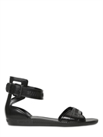 GIVENCHY - 20MM RUBBER ZIP PRINT SANDAL FLATS