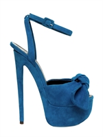 GIUSEPPE ZANOTTI - 160MM SUEDE BOW SANDALS
