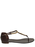 GIUSEPPE ZANOTTI - LEDER KETTE SANDALEN