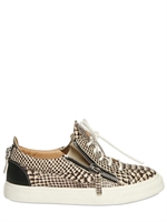 GIUSEPPE ZANOTTI - PYTHON PRINT LEATHER SNEAKERS