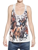 STELLA MCCARTNEY - PRINTED ORGANIC COTTON JERSEY TANK TOP