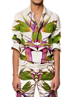 GIVENCHY - PARADIESVÖGEL DRUCK POPLIN HEMD