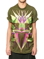 GIVENCHY - BIRDS SATIN PATCH COTTON JERSEY T-SHIRT