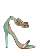 GIAMBATTISTA VALLI - 120MM PYTHON & KETTEN SANDALEN