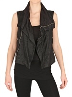 RICK OWENS - BIKER BLISTERED WESTE LEDER JACKE