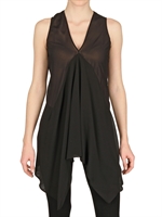 RICK OWENS - SILK GEORGETTE TOP