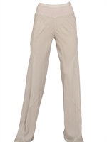 RICK OWENS - PANTALONI IN GEORGETTE DI SETA DOPPIO STRATO