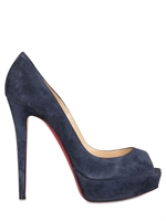 CHRISTIAN LOUBOUTIN - DECOLLETE' BANANA IN CAMOSCIO SPUNTATE 140MM