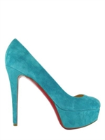 CHRISTIAN LOUBOUTIN - DECOLLETE' BIANCA IN CAMOSCIO 120MM