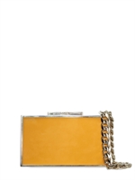 LANVIN - POCHETTE DA SERA IN VERNICE BICOLORE E OTTONE