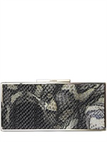 LANVIN - POCHETTE DA SERA IN SETA STAMPA PITONE