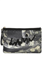 LANVIN - TRUSSE DI SETA STAMPA SERPENTE