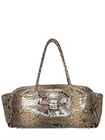 LANVIN - BORSA A SPALLA JL MEDIA IN PITONE SHINY