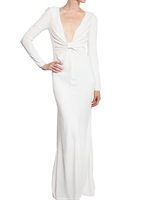 VALENTINO - STRETCH VISCOSE CADY LONG DRESS