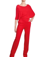 VALENTINO - TUTA DI CADY STRETCH CON CAPPA