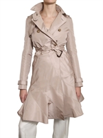 VALENTINO - SILK FAILLE TRENCH COAT