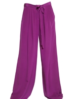 ROBERTO CAVALLI - PANTALONI LARGHI IN CREPE DE CHINE