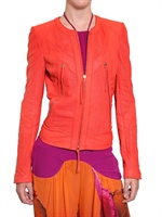 ROBERTO CAVALLI - DURCHLÖCHERTE NAPPA LEDER JACKE