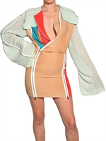 FELIPE OLIVEIRA BAPTISTA - CREPE AND MUSLIN SILK DRESS