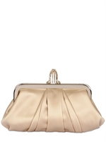CHRISTIAN LOUBOUTIN - MINI LOUBI LULA SILK CLUTCH