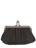 CHRISTIAN LOUBOUTIN - MINI LOUBI LULA SILK CLUTCH
