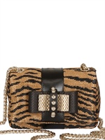 CHRISTIAN LOUBOUTIN - SWEETY CHARITY PANAMA TIGER SHOULDER BAG