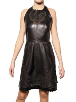 VALENTINO - PERFORATED NAPPA DRESS