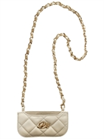 DSQUARED - QUILTED LEATHER IPHONE CASE