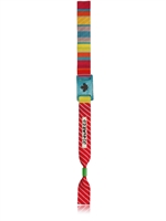 DSQUARED - GROSGRAIN AND LEATHER BUCKLE BRACELET