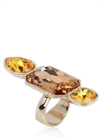 ATELIER SWAROVSKI - DAY AND NIGHT RING - YELLOW GOLD