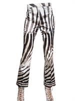 GIAMBATTISTA VALLI - ZEBRA DRUCK BAUMWOLL SEIDEN MIKADO HOSE